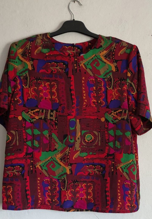 Vintage Cathy Che Bluza – Kao Nova (Upečatljiv Dezen)