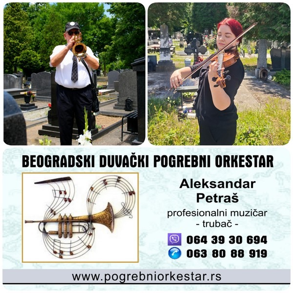 Solo truba, violina, harmonika, crkveni hor orkestar za sahrane pogrebe 