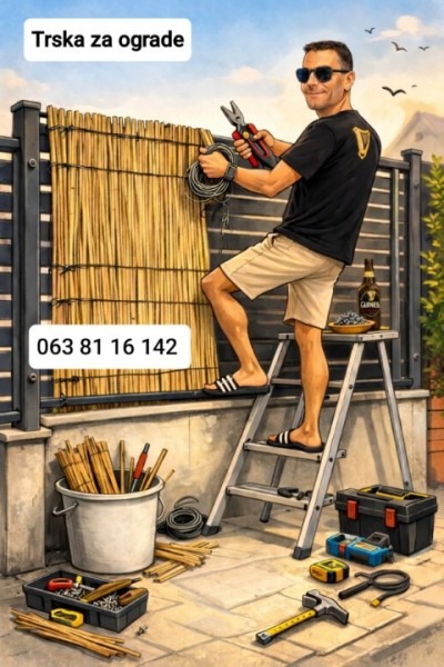 Trska za ograde, dvorišta, letnjikovce