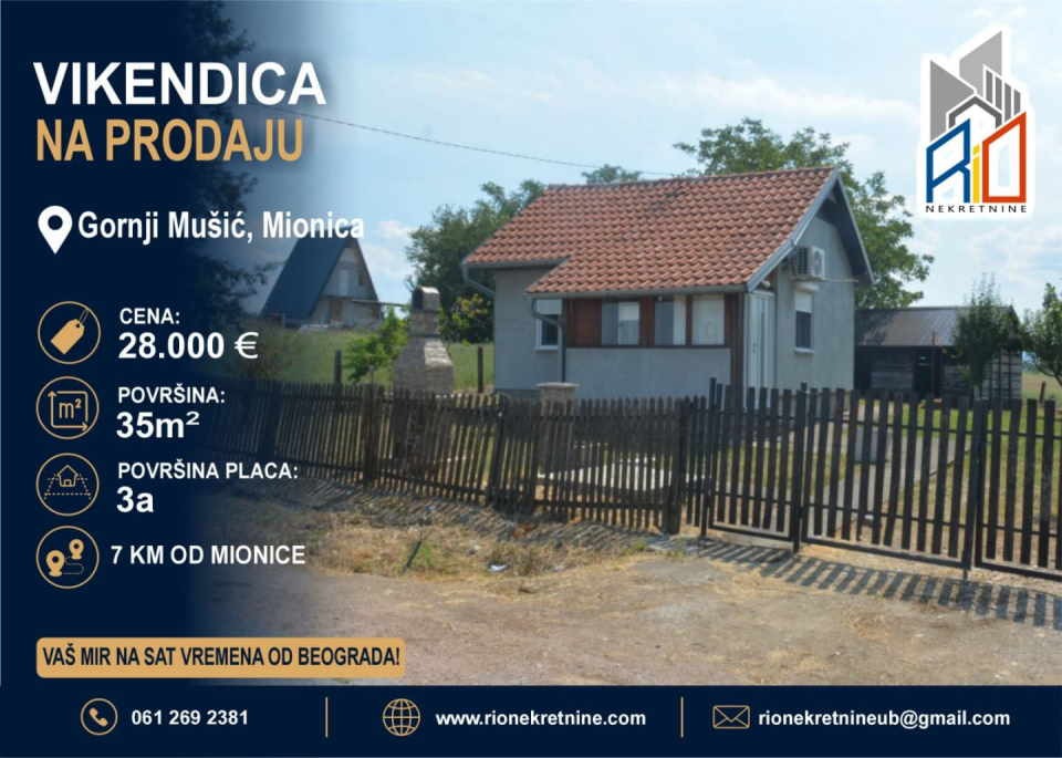 NA PRODAJU!   Useljiva vikendica u Mionici, Gornji Mušić 