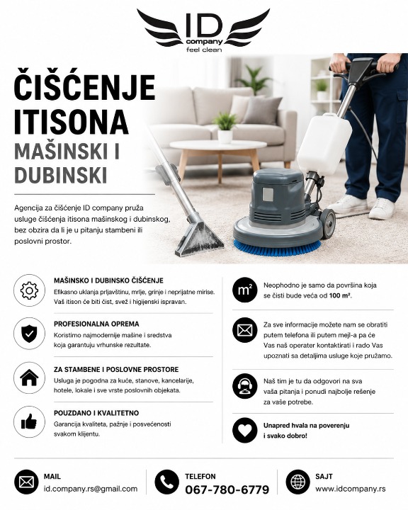 Čišćenje itisona mašinski i dubinski